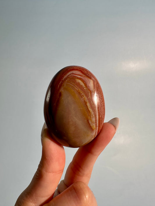 Polychrome Jasper Palm Stone – Option B