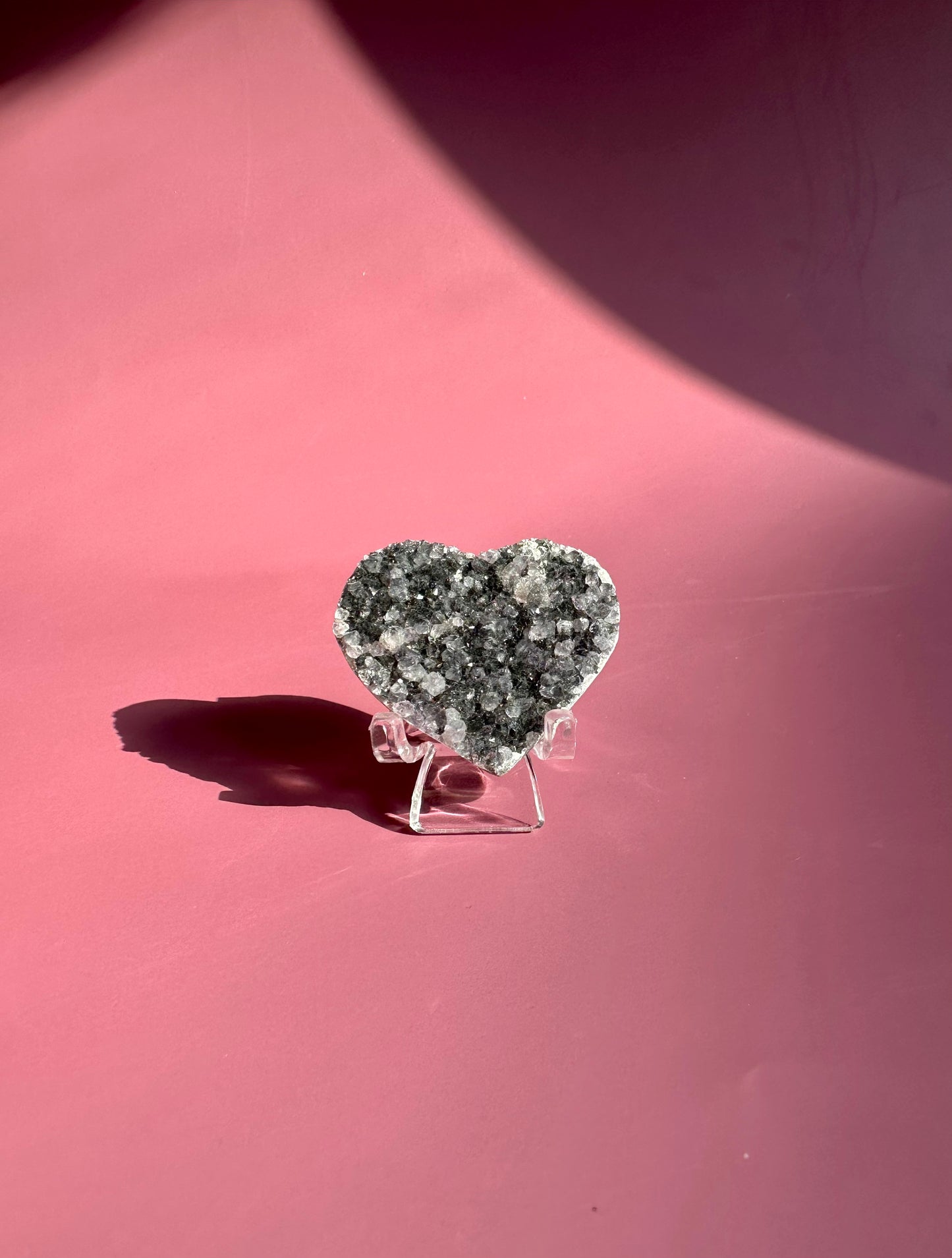 Small Druzy Amethyst Heart - G