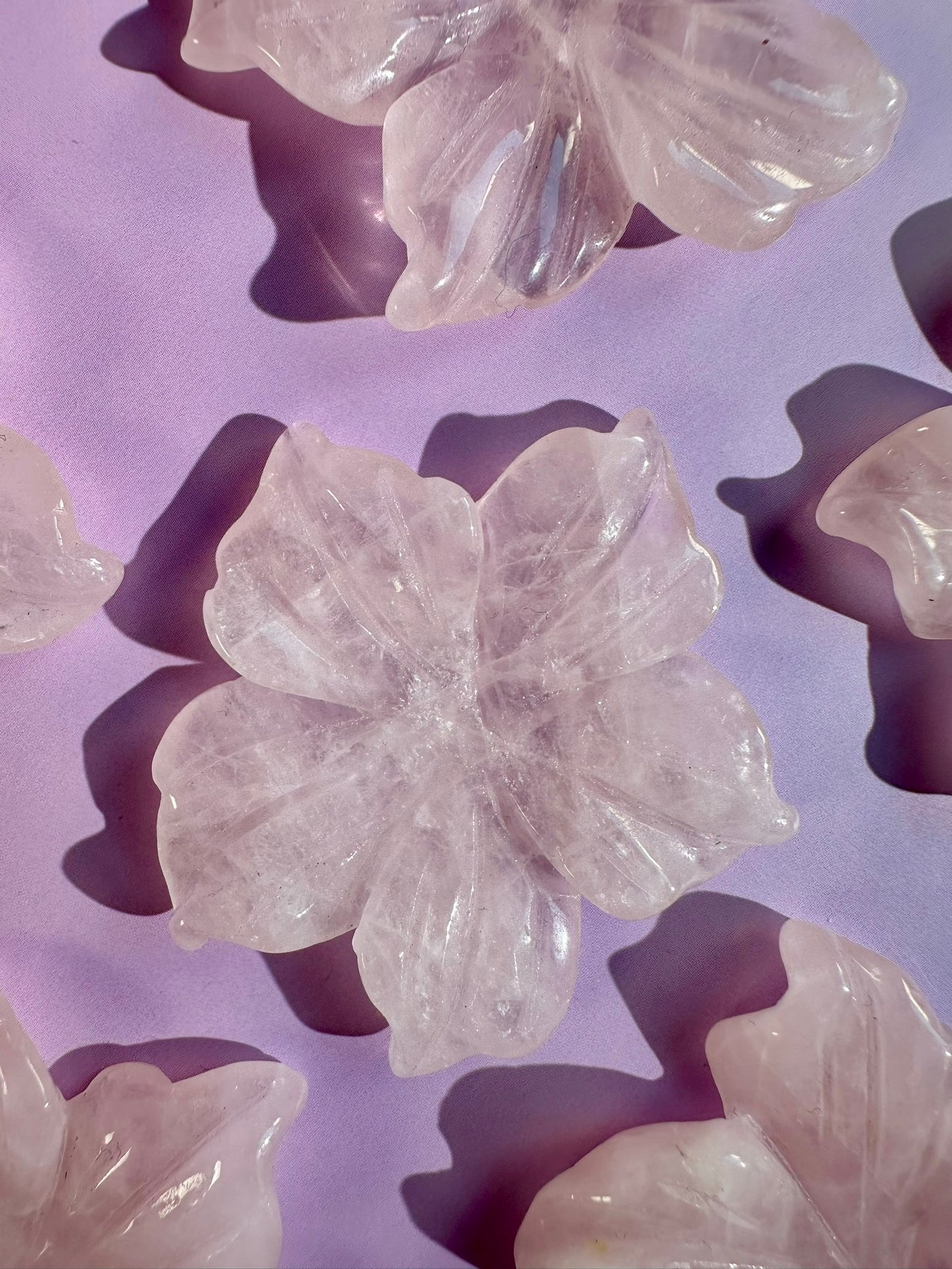 Rose Quartz Flower Sphere Holder