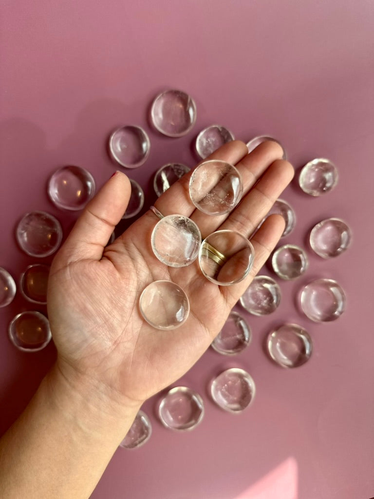 Himalayan Clear Quartz Mini Flat Palm