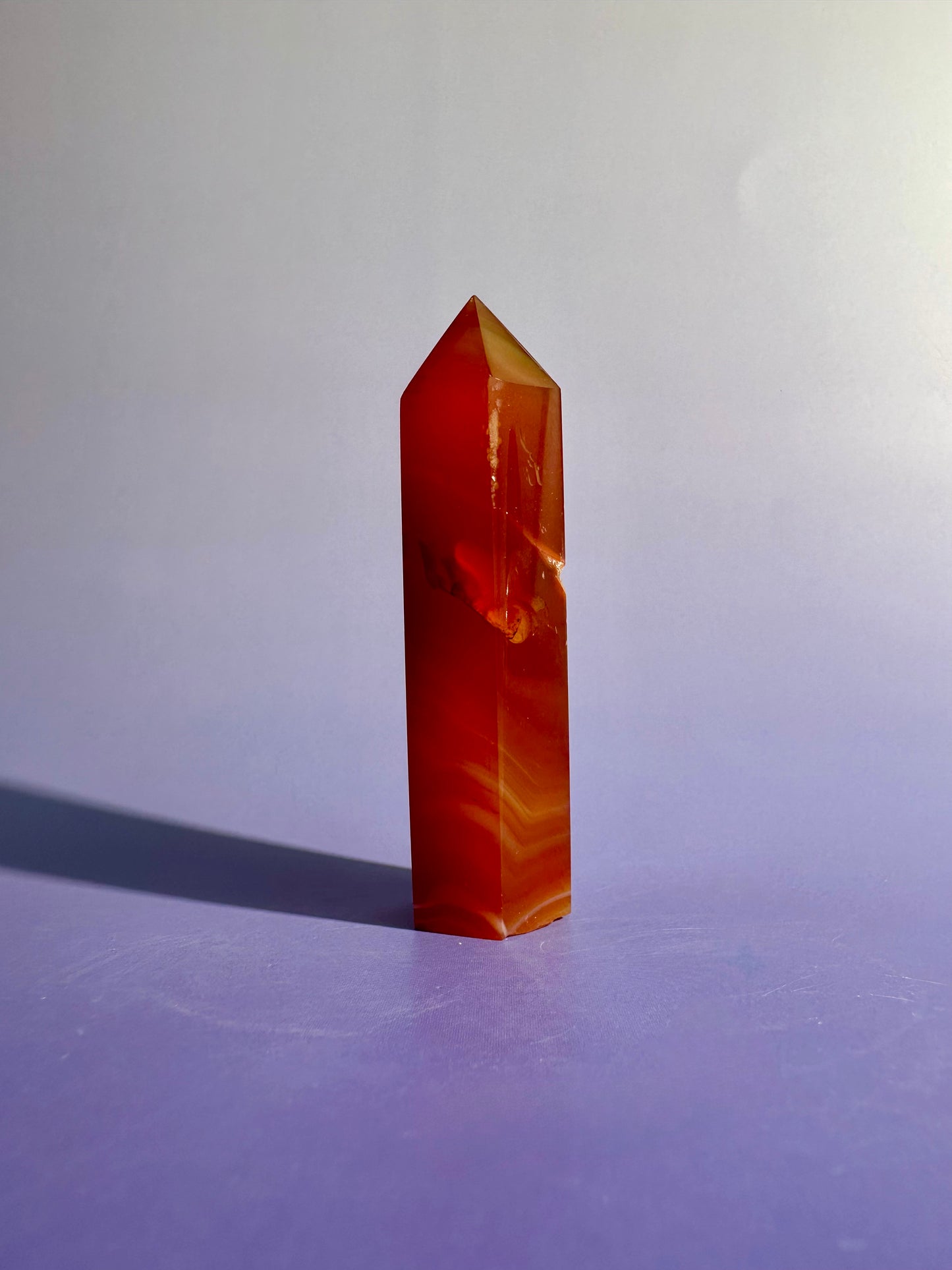 Carnelian Tower Option A | Courage, Vitality & Motivation Crystal