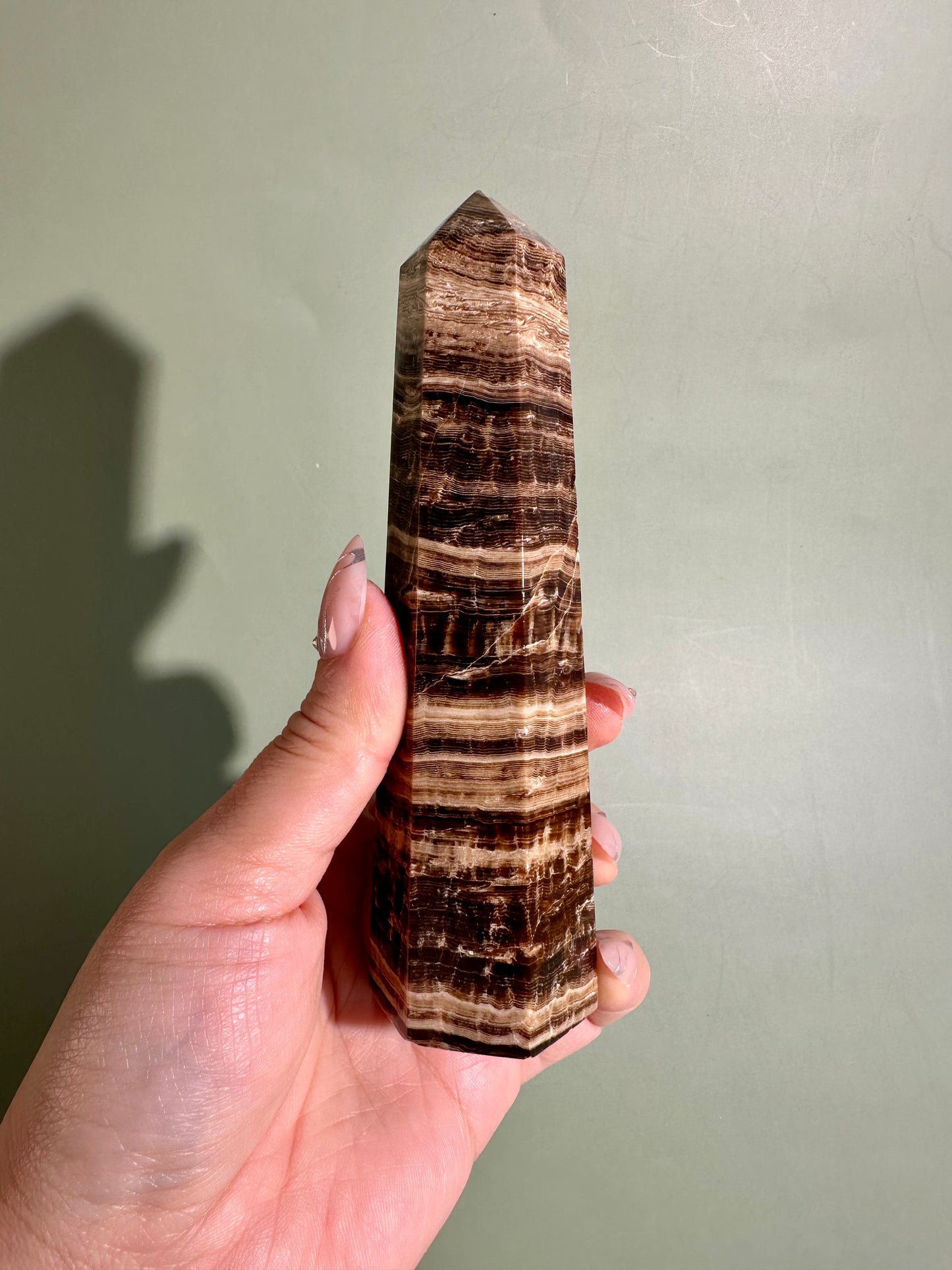 Chocolate Calcite Tower – Option B
