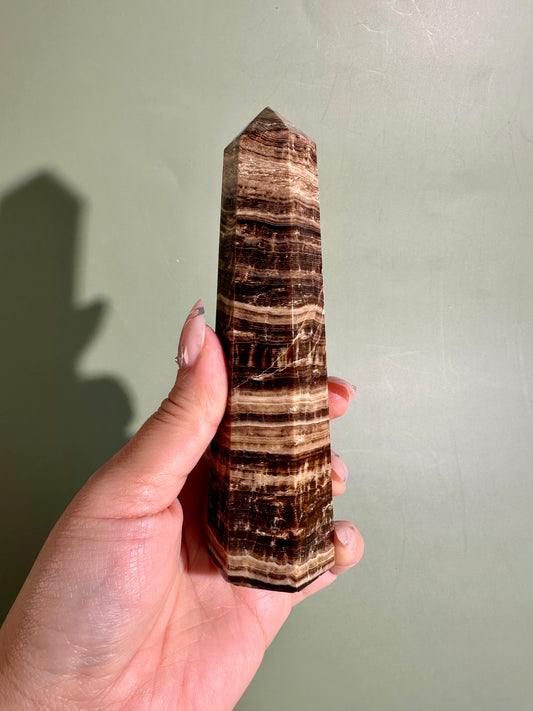 Chocolate Calcite Tower – Option B