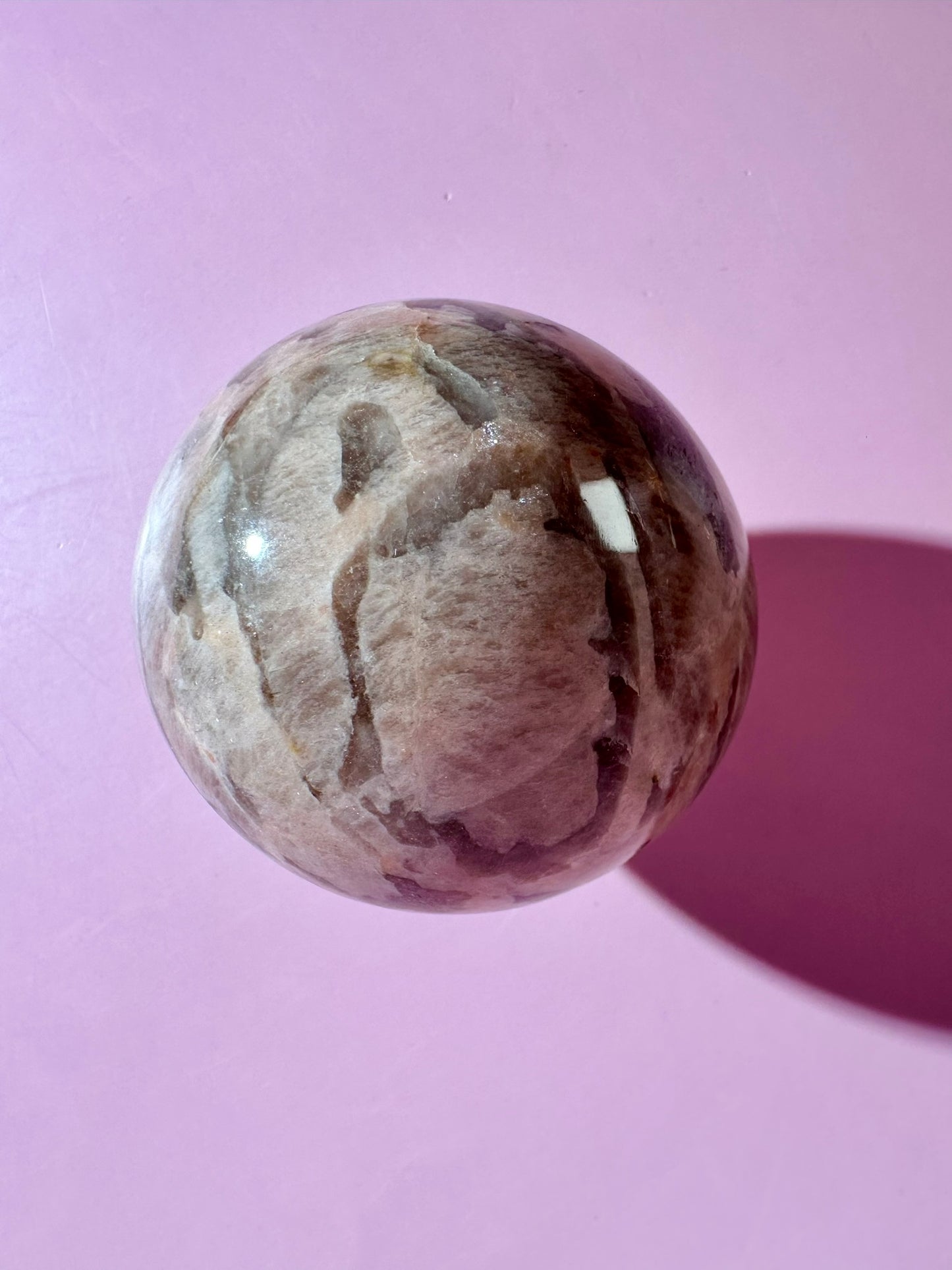 Graphic Feldspar Sphere – Option A | Grounding, Clarity & Transformation Energy
