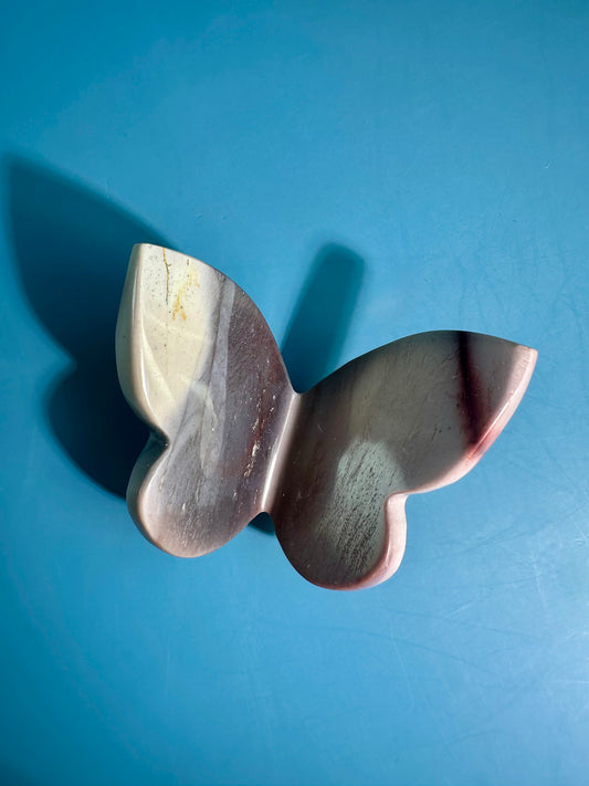 Mookaite Jasper 3D Butterfly Carving