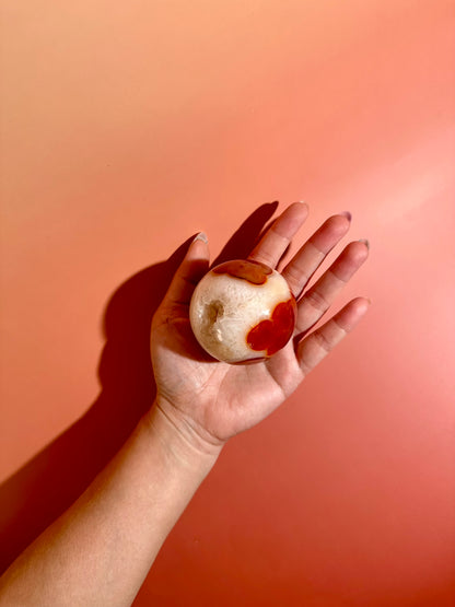 Carnelian Sphere – Option L | Collector Crystal, Joy, Vitality & Positive Energy