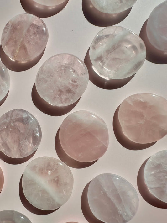 Rose Quartz Worry Stone