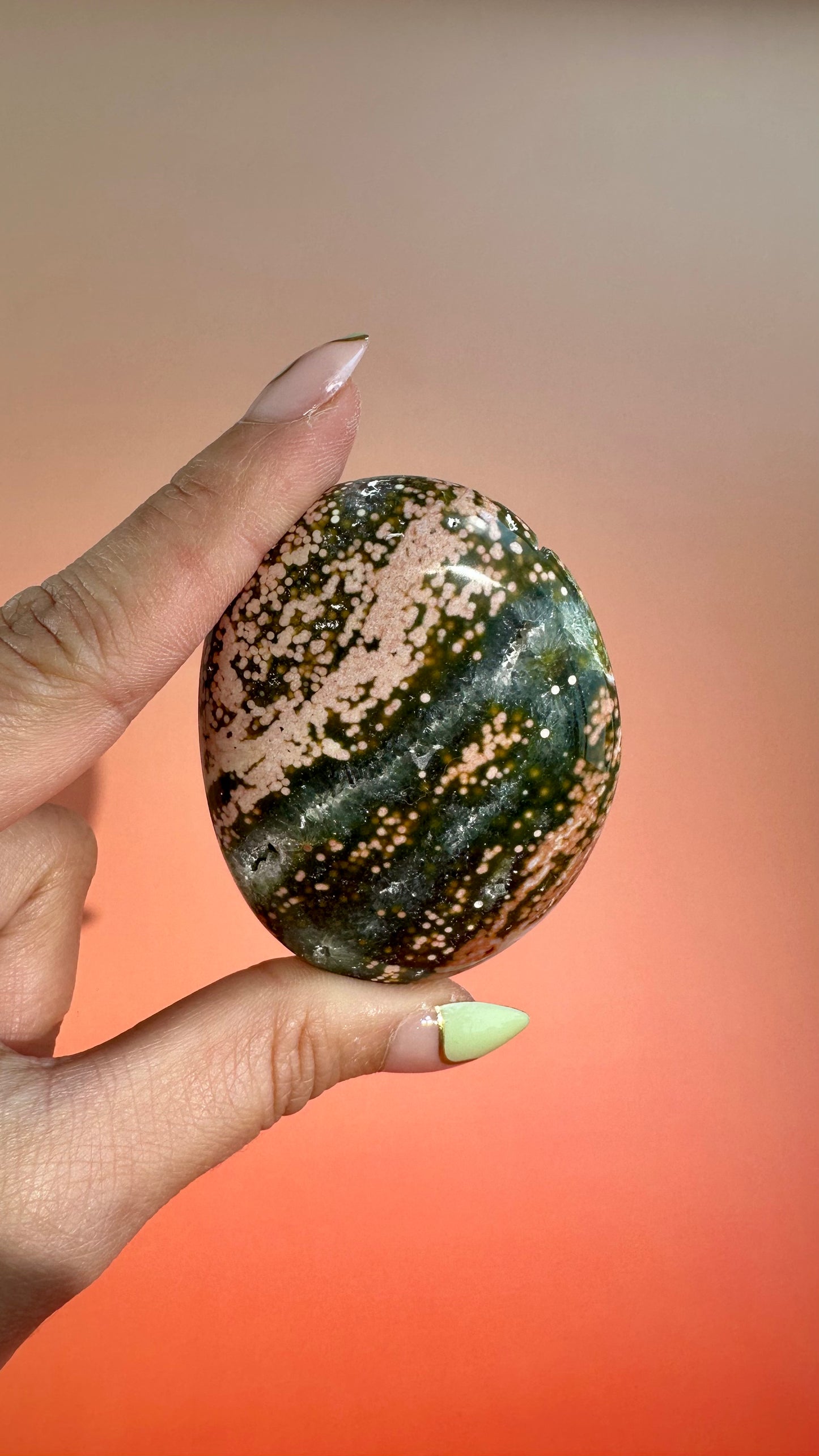 Ocean Jasper Palm Stone – Option E