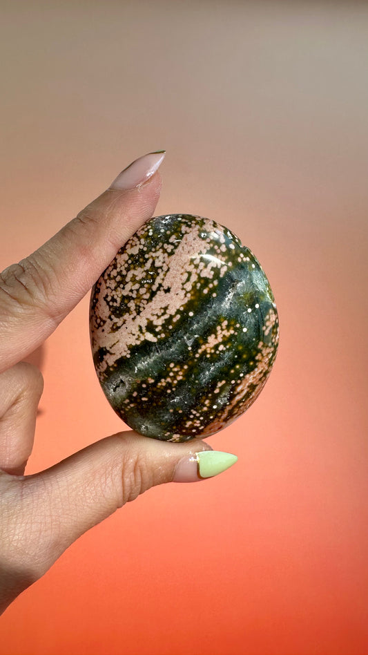 Ocean Jasper Palm Stone – Option E