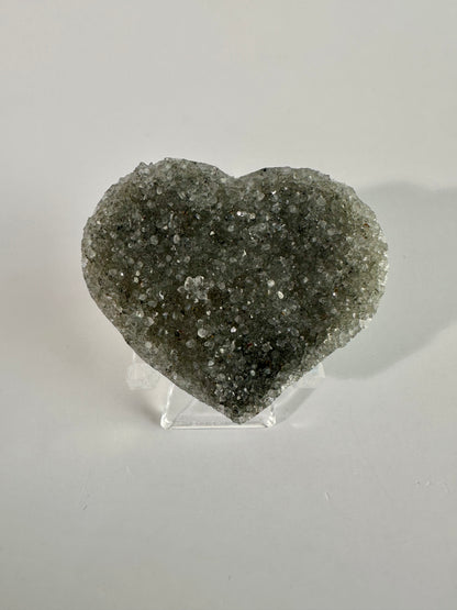 Small Druzy Amethyst Heart - F