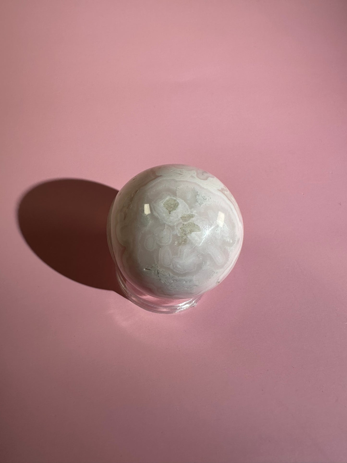 Peruvian Pink Mangano Calcite Sphere UV Reactive – Option B