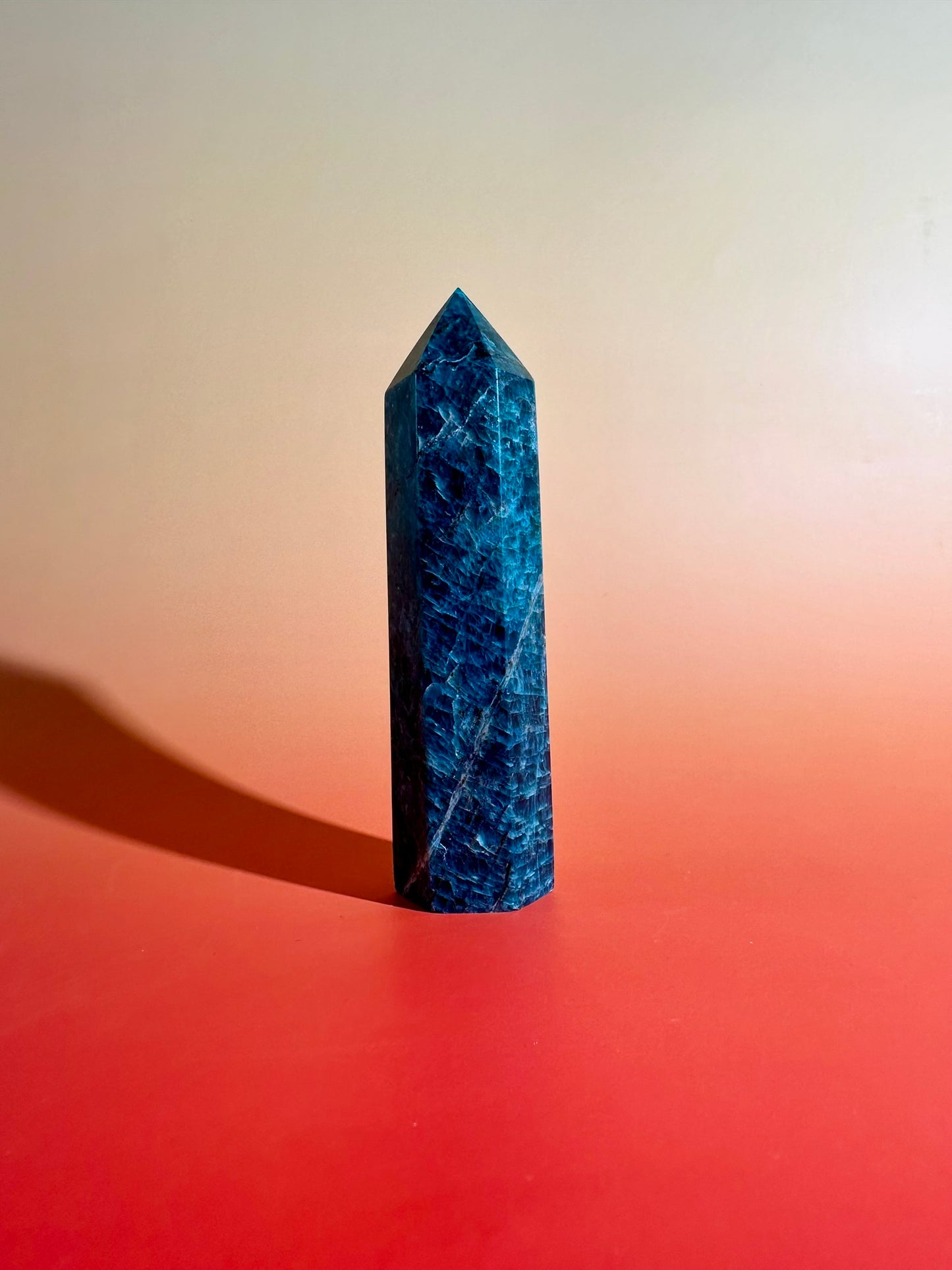 Blue Apatite Tower – Option B | Manifestation, Focus & Ocean Energy Crystal