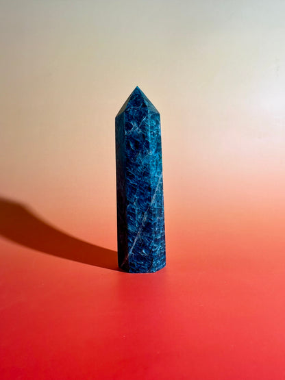 Blue Apatite Tower – Option B | Manifestation, Focus & Ocean Energy Crystal