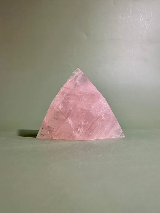 Rose Quartz Geometric Prism