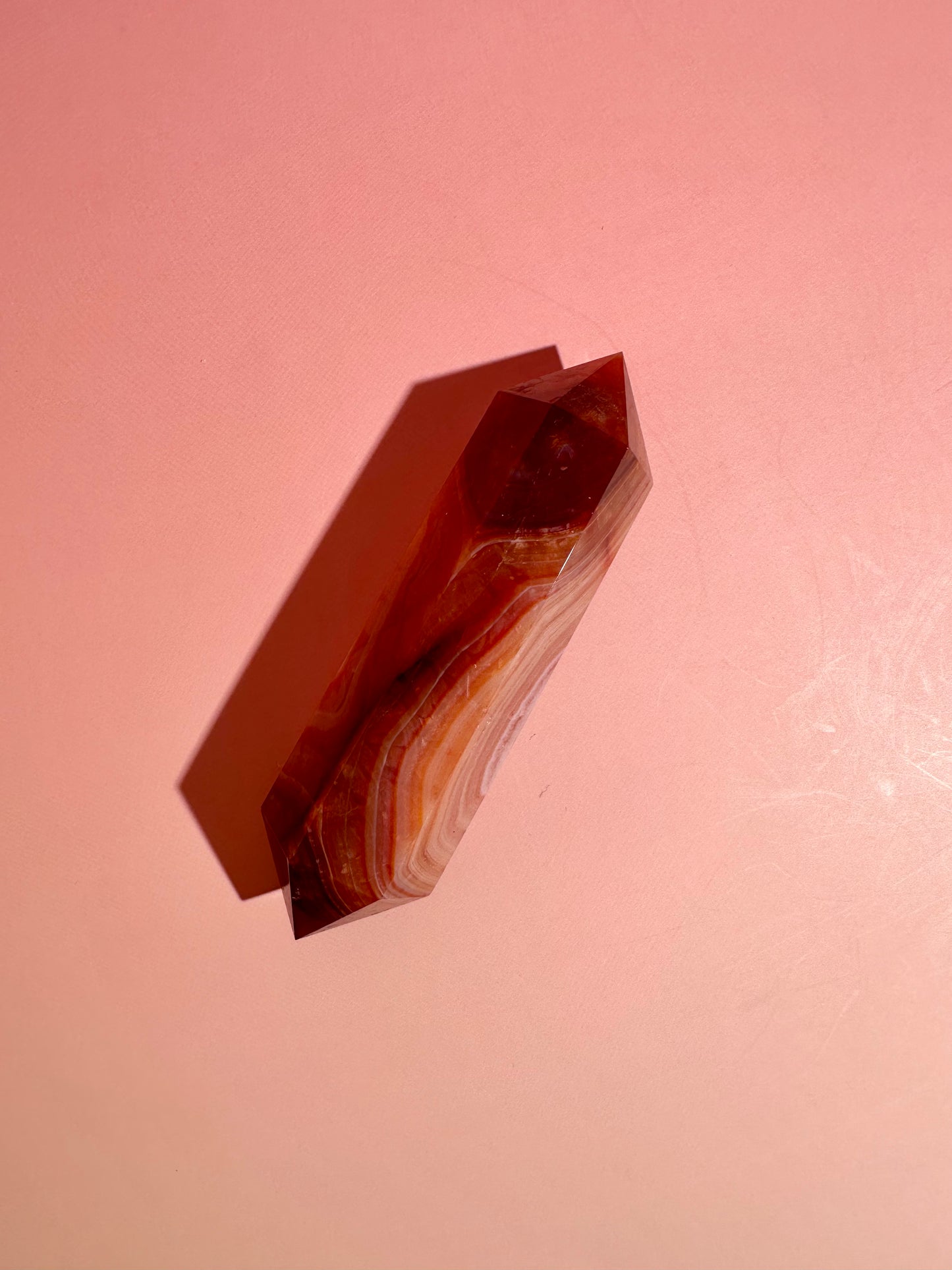 Carnelian Double Terminated Point – Option D | Empowerment, Focus & Grounding Energy