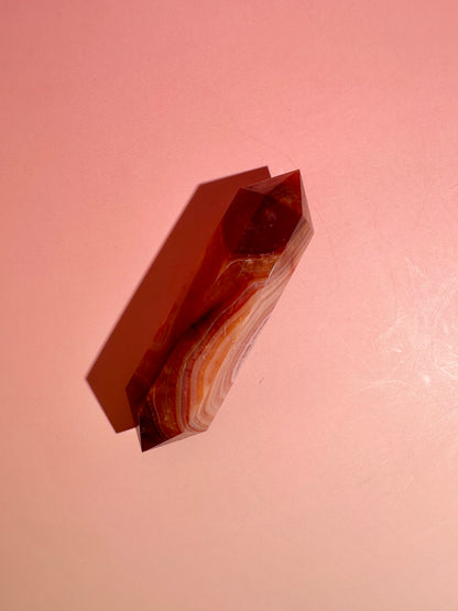 Carnelian Double Terminated Point – Option D | Empowerment, Focus & Grounding Energy