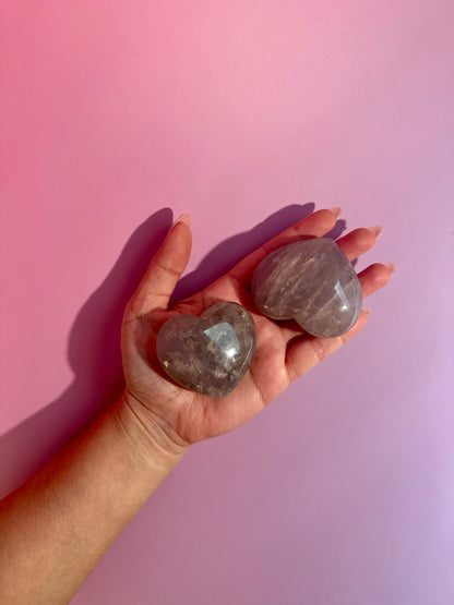 Blue Rose Quartz Heart (Small, Medium, Large) - You Pick!