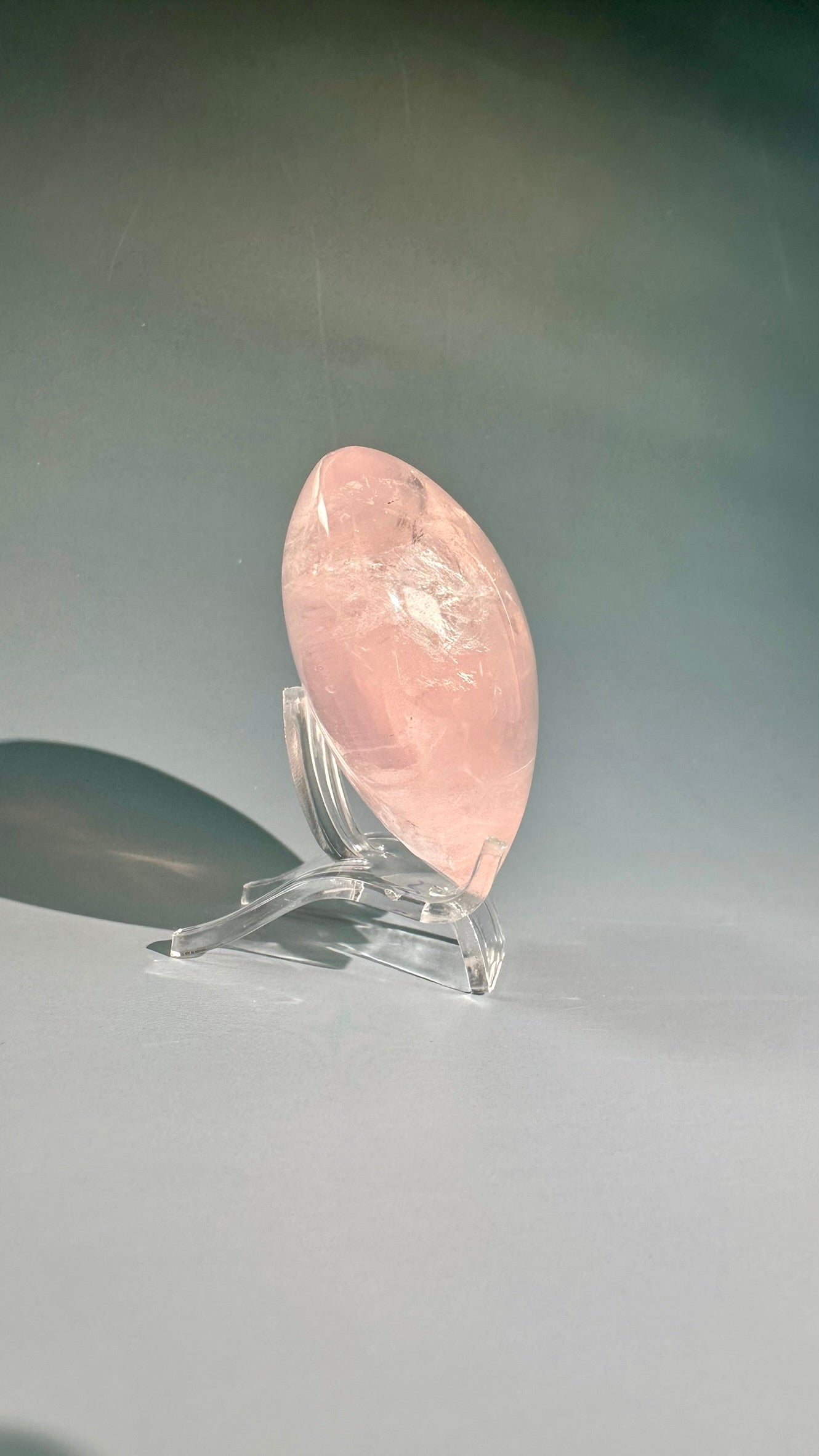 Rose Quartz Heart – Option A