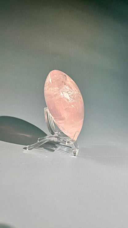Rose Quartz Heart – Option A