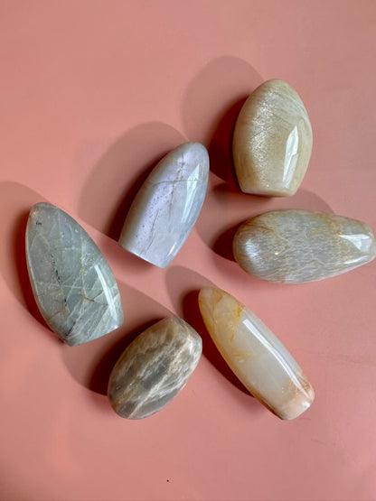 Polished Moonstone Standing Freeform