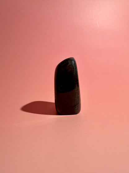 Small Oil Slick Rainbow Flash Labradorite Standing  Freeform – Option N