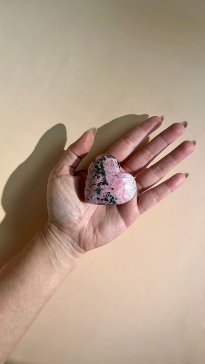 Peruvian Rhodonite Heart – Option B