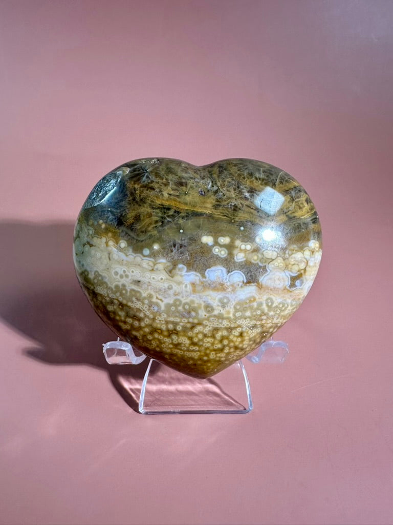Sea Jasper Heart - Option  B