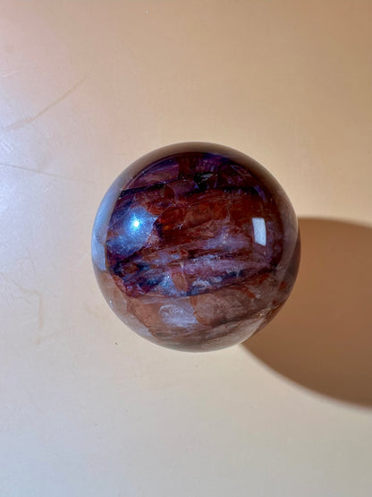 Fire Quartz Sphere – Option B | Strength, Vitality & Positive Energy