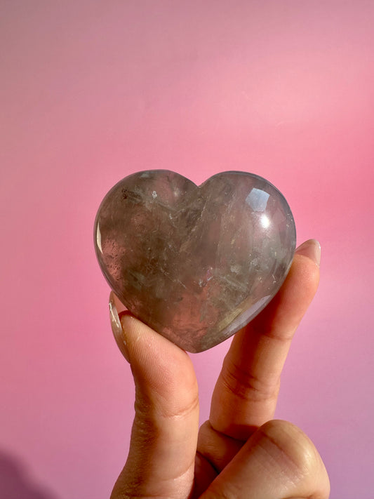 Blue Rose Quartz Heart (Small, Medium, Large) - You Pick!