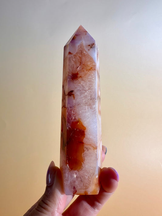 Carnelian Tower Option D | Motivation, Confidence & Positive Energy Crystal