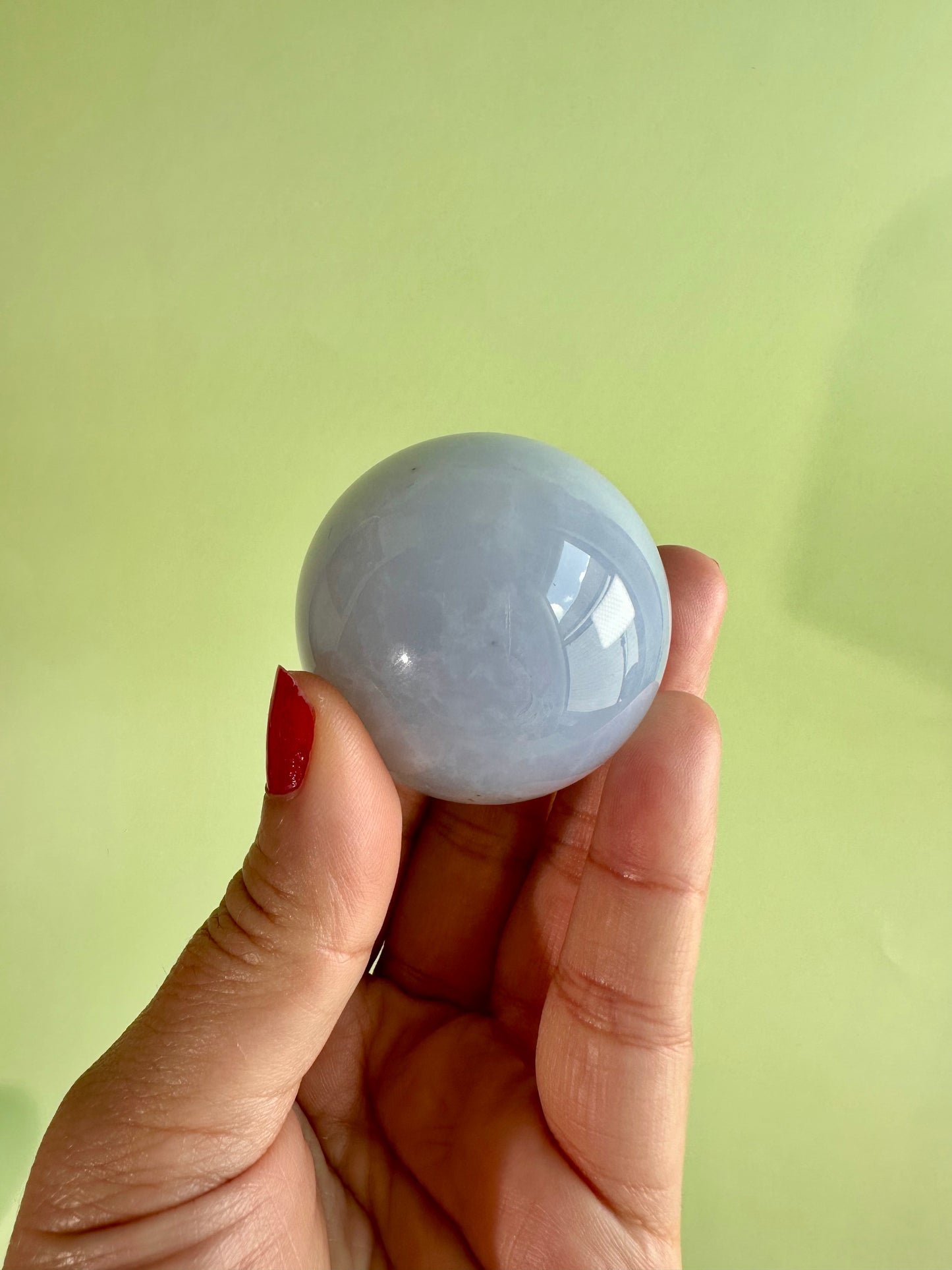 Medium Blue Chalcedony Sphere