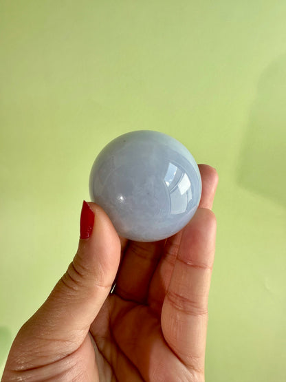Medium Blue Chalcedony Sphere