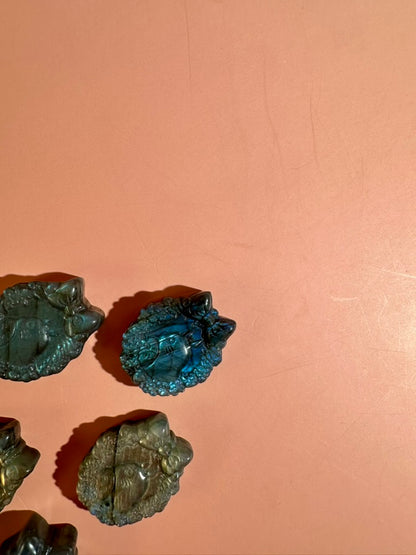 Labradorite Totoro | Flashy Crystal Character Carving