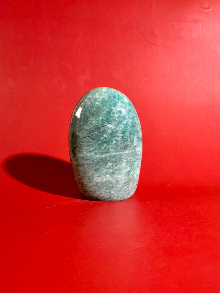Amazonite Standing Freeform Option B | Polished Collector Crystal