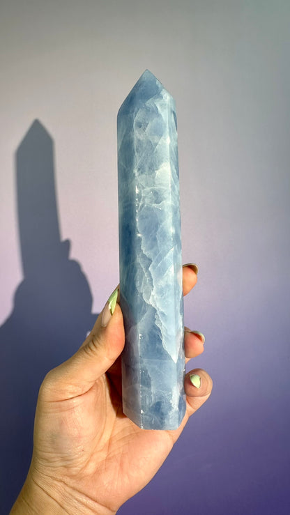 Blue Calcite Tower – Option C