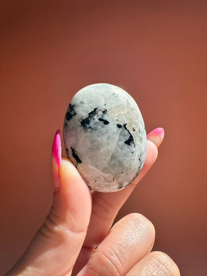 Rainbow Moonstone Palm Stone