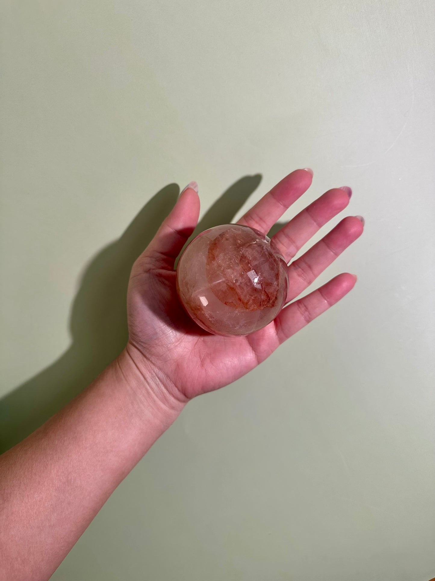 Fire Quartz Sphere Option I | One-of-a-Kind Hematoid Quartz Crystal Sphere