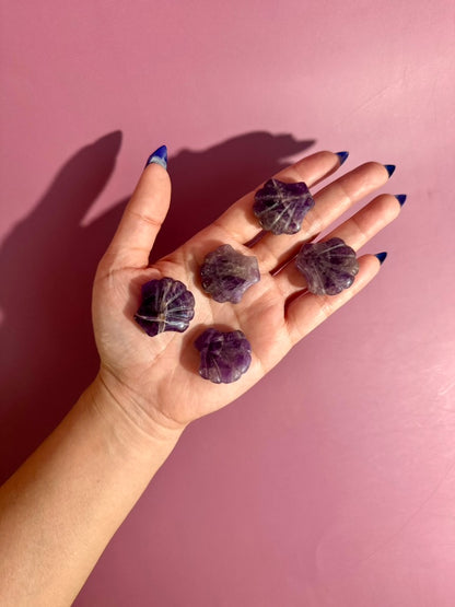 Small Amethyst Shell | Purple Crystal Carving