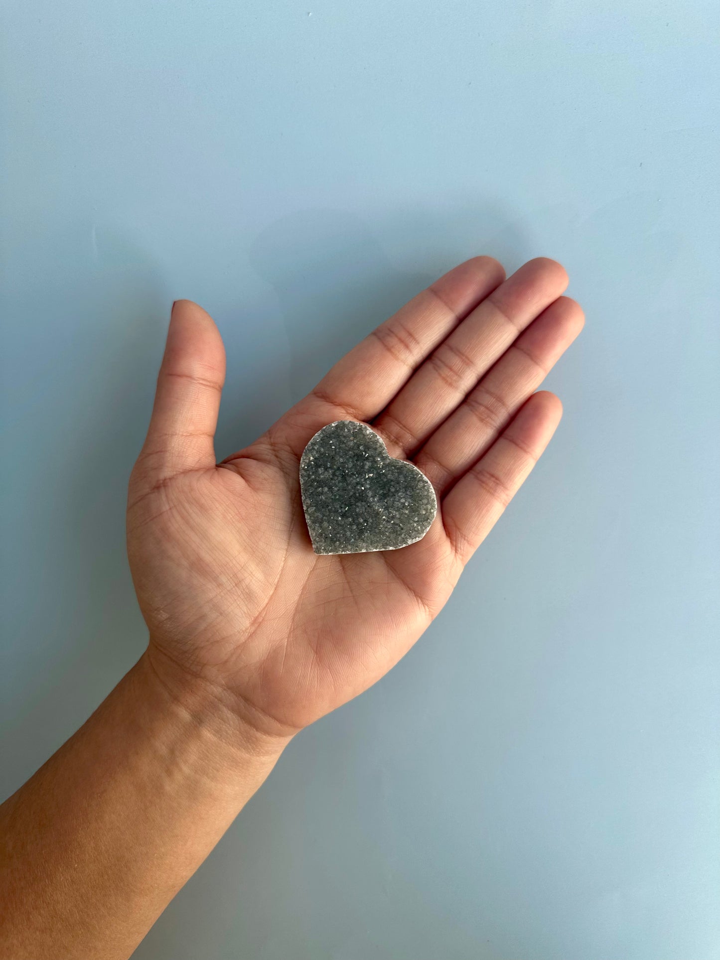 Small Druzy Amethyst Heart - D