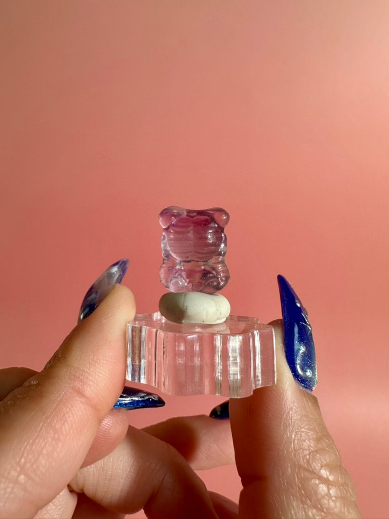 Mini Rainbow Fluorite Sailor Moon Inspired Crystal Carving