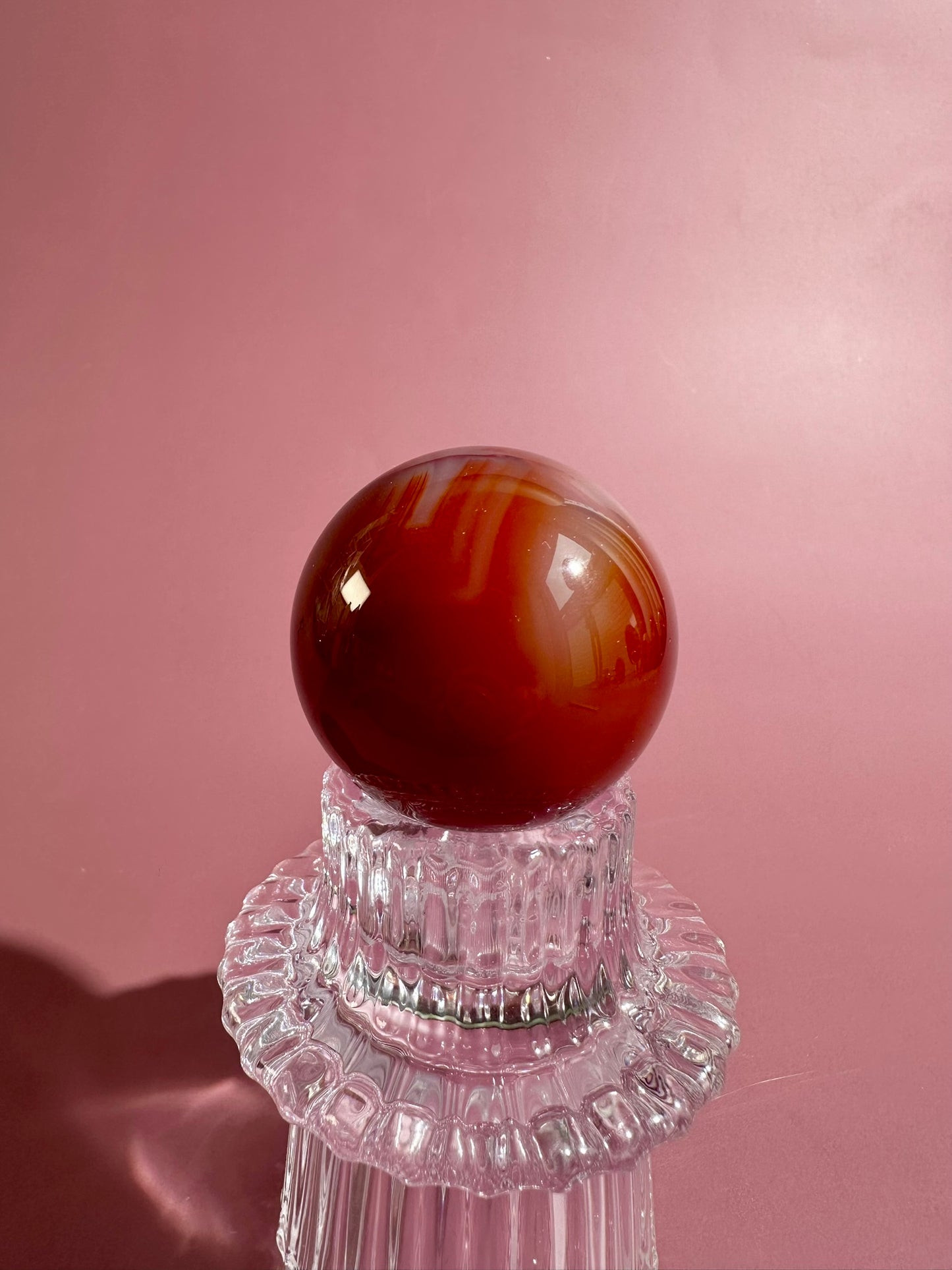 Carnelian Sphere – Option E | Vitality, Creativity & Manifestation Crystal