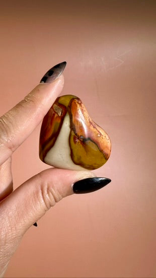Small Polychrome Jasper Heart