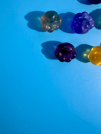 Small Rainbow Fluorite Paw | Crystal Paw Carving