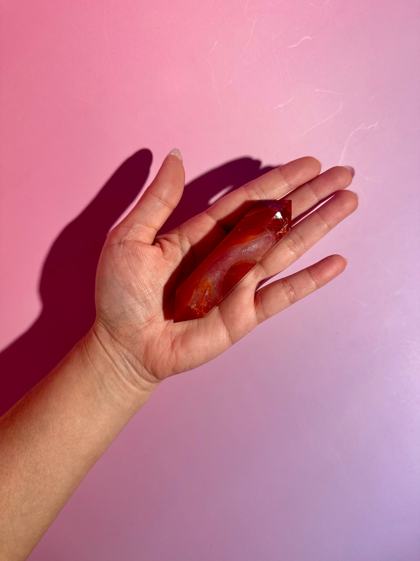 Carnelian Double Terminated Point – Option C | Passion, Strength & Abundance Energy