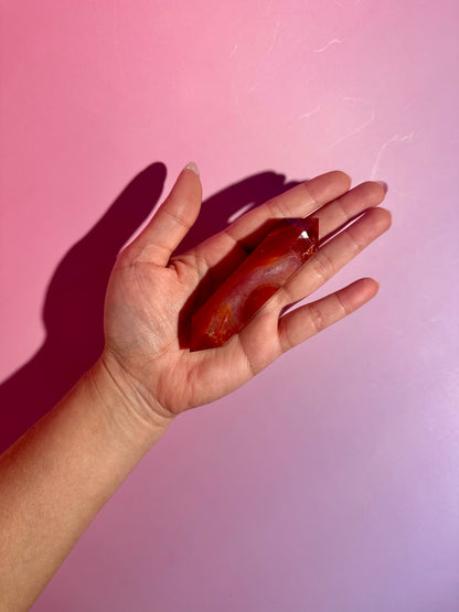 Carnelian Double Terminated Point – Option C | Passion, Strength & Abundance Energy