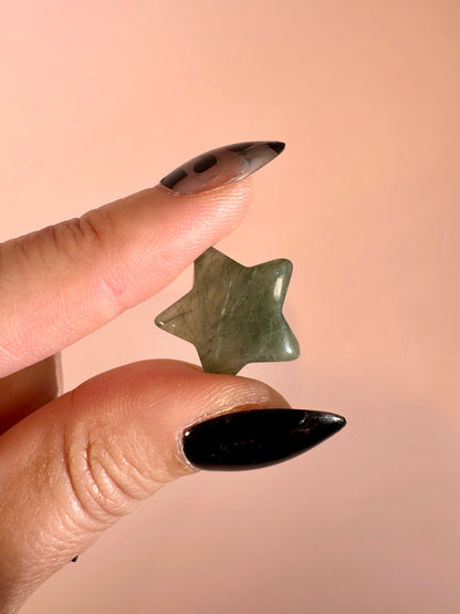 Mini Green Strawberry Quartz Star