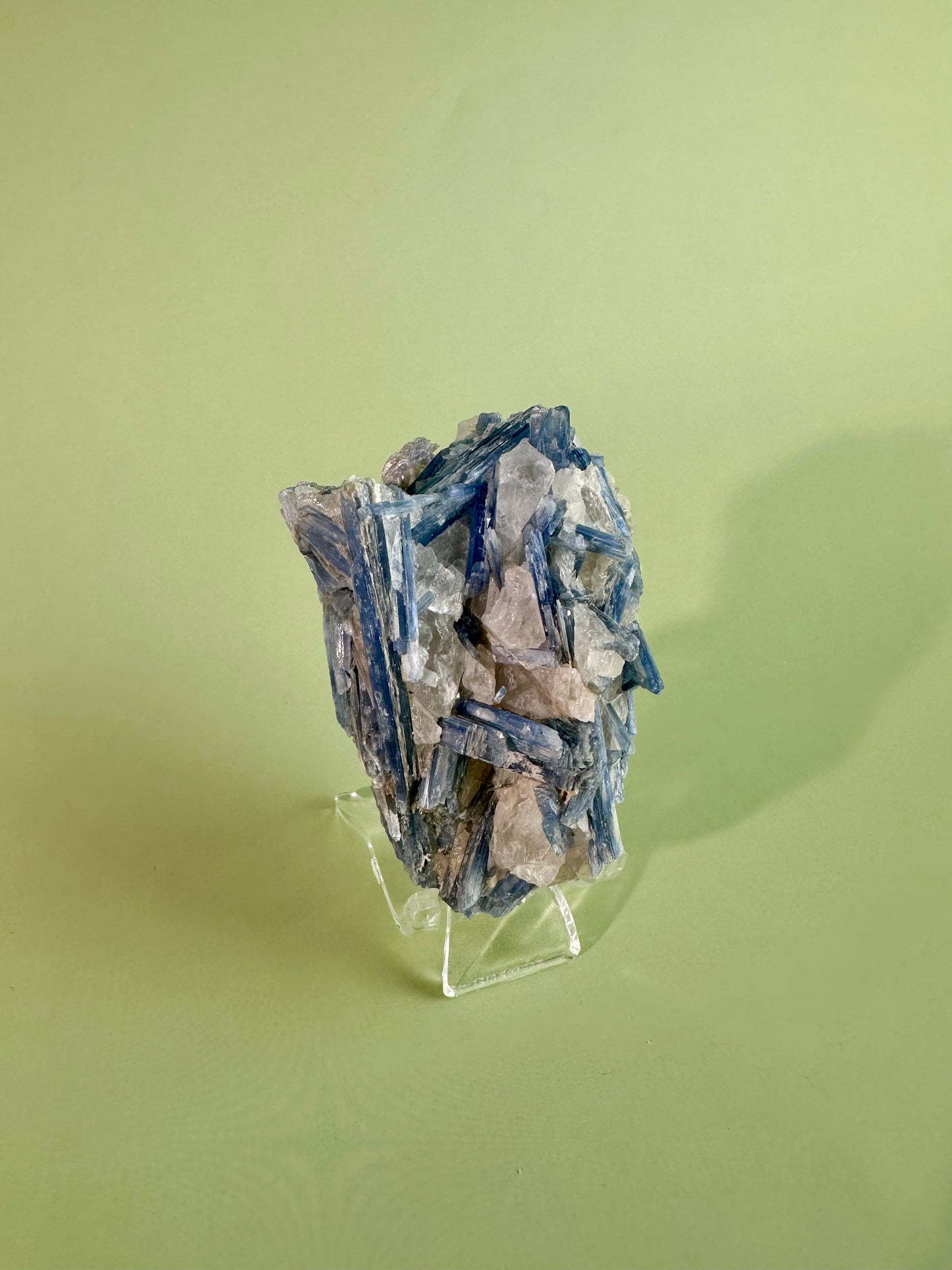 Kyanite in Quartz Cluster - E