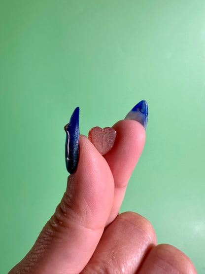 Teeny Sunstone Heart | Mini Orange Crystal Carving