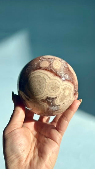 Large Statement Pink Amethyst Sphere