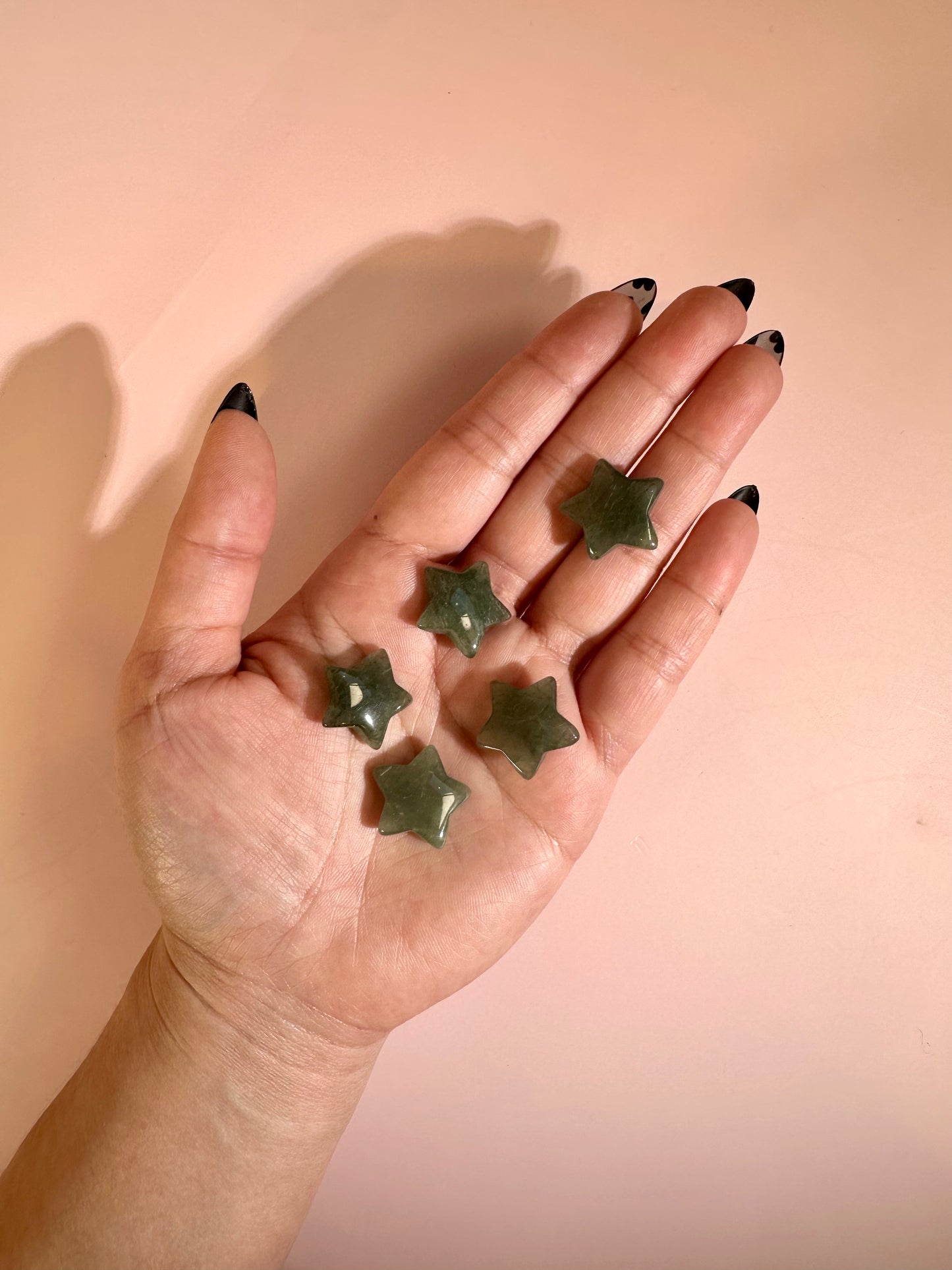 Mini Green Strawberry Quartz Star